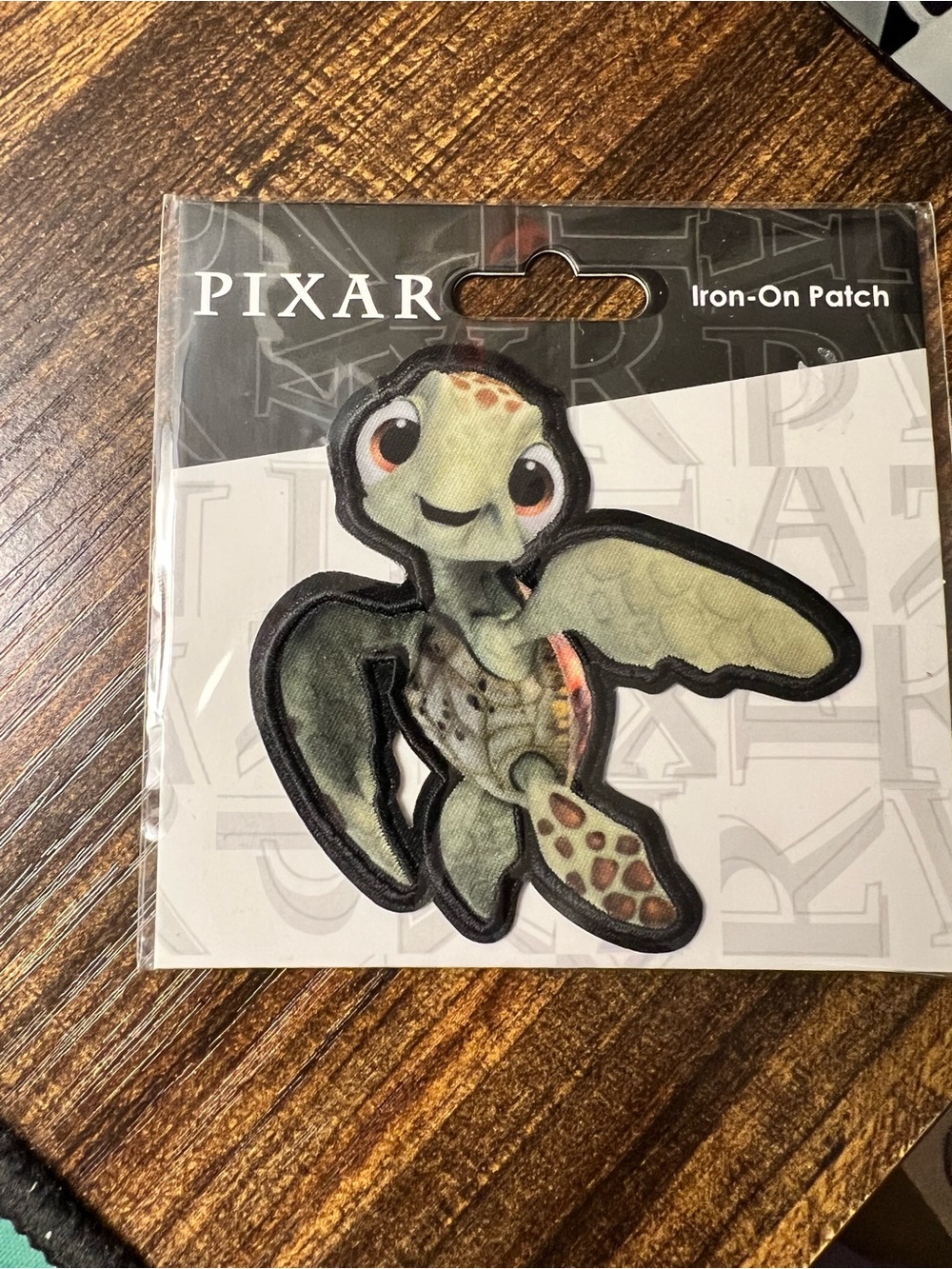 Pixar Olive Green Sea Turtle Iron-On Patch
